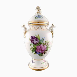 Vase Antique avec Couvercle en Porcelaine de Royal Copenhagen