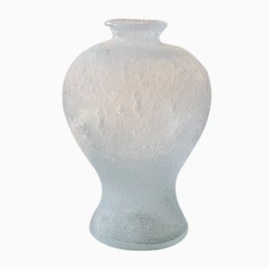 Jarrón Mid-Century de cristal de Murano Pulegoso de Seguso Vetri d'Arte