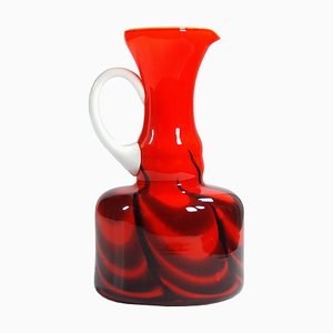 Italian Glass Vase from Opaline Florence, 1960s