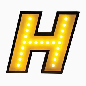 Letter H Graphic Lamp by DelightFULL