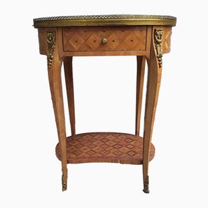 Louis XV Style Inlaid Side Table