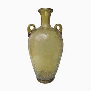 Vaso in vetro di Murano inciso di Archimede Seguso, anni '50
