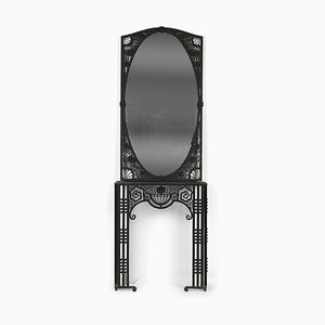 Mirror On Wrought Iron Console, 1920s