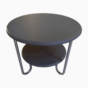 Mesa de centro con cubierta de plástico Bauhaus, años 40