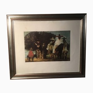 Italian Mexicans Etching and Aquatint by S. Fiume, 1980s