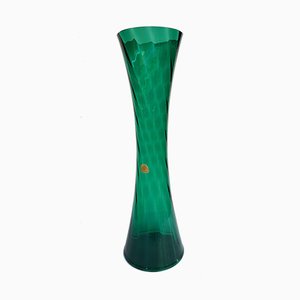 Deep Green Vase with Serrated Edge by Alfred Taube for Füge & Taube, 1960s