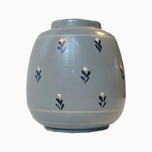 Vaso Art Deco in ceramica di Knabstrup, Danimarca, anni '30