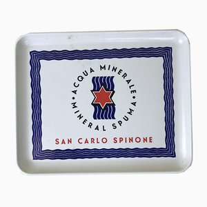 San Carlo Spinone Mineralwasser Tablett, 1960er