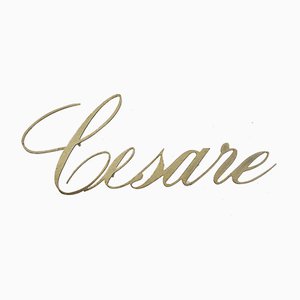 Brass Cesare Sign, 1980s