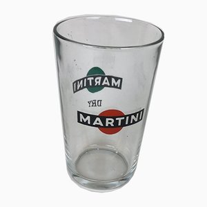 Martini Dry Advertising Glass, 1960s