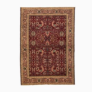 Türkischer Stammes- Teppich in Rot & Beige aus Distressed Woolen, 1960er
