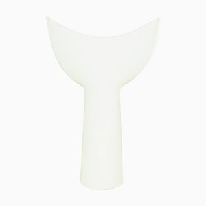 Modell Shark Tooth Vase aus weißem Keramik von Tapio Wirkkala für Rosenthal, 1960er