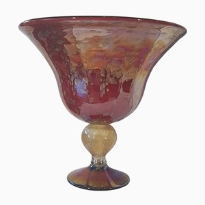 Mid-Century Red Murano Glass Vase