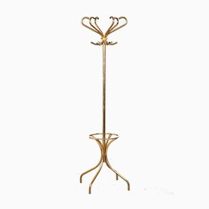 Vintage 24 Ct Gold Plated Metal Coat Stand by AB Ragnvald Torkelson for Rörmekano, 1970s