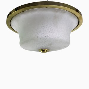 Art Deco Deckenlampe aus Messing