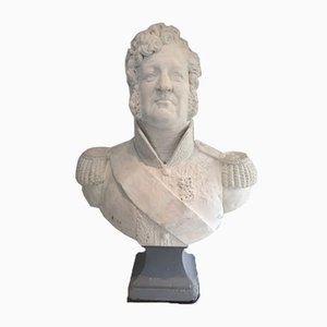 Louis-Philippe Plaster Bust, France, 1880s