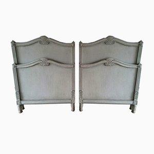 Louis XVI Style Painted Bed Frame, 1900s, Set of 2