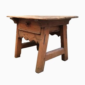 Small Pine Spanish Drawer Table, 1920s