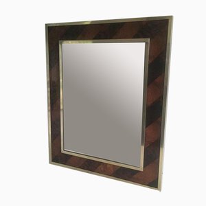 Mirror in Wood and Brass, 1960s