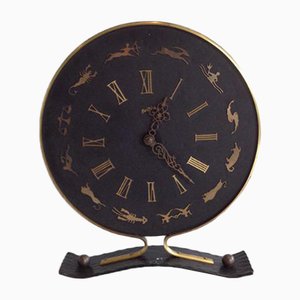 Reloj decorativo Aquarius francés de Jaeger Lecoultre, años 50