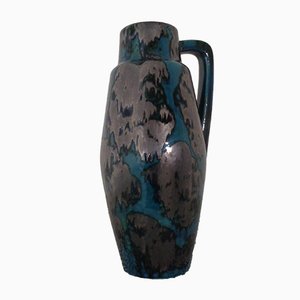 Große 270-53 Glasierte Keramik Vase von Scheurich, 1970er