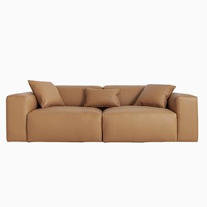 Deep Sofa in PU Leather from Porventura