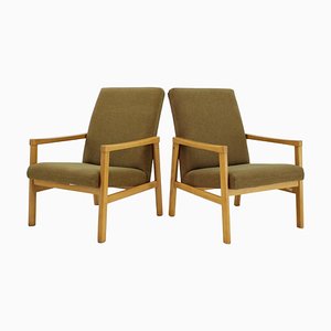 Set of Beech Armchairs, Czechoslovakia 1960s