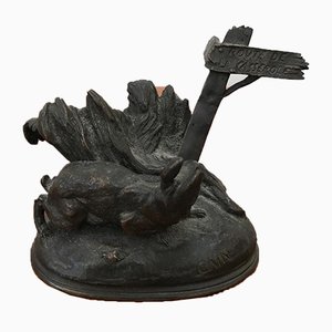 Französische Skulptur aus Bronze von August Cain