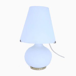 Mid-Century Frosted Glass Table Lamp