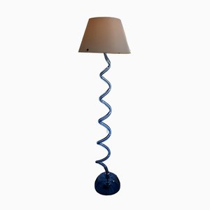 Vintage Blue Floor Lamp from Barovier & Toso