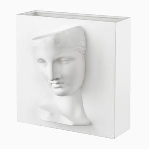 White Ceramic Psyche of Capua Vase by Marco Segantin for VGnewtrend