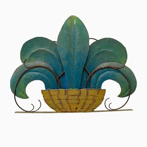 Pièce Murale Décorative en Fer, 1950s
