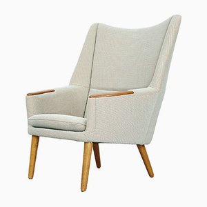 Danish Teak and Oak Lounge Chair by Kurt Østervig, 1958
