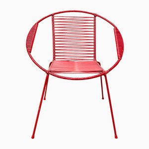 Set of Italian Iron and Plastic Childrens Chairs, 1950s