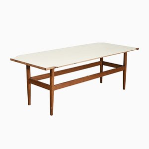 Mesa de centro italiana rectangular baja, años 50