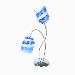 Lampe Sbruffo en Verre de Murano Bleue de Made Murano Glass