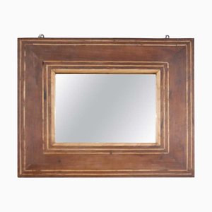 Antique Inlaid Walnut Wall Mirror, 1820s