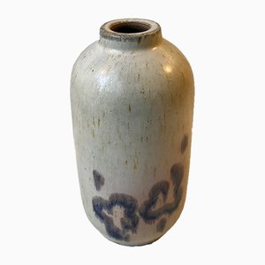 Danish Haresfur Stoneware Vase by Ellen Madsen for Lee Keramik, 1970s