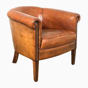 Vintage Sheep Leather Club Chair