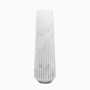 High Vase in White Carrara Marble from Fiammettav Home Collection