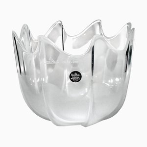 Studio-Line Frosted Crystal Bowl from Rosenthal, 1980s