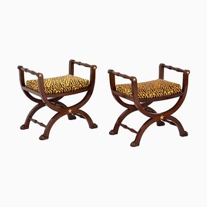 Empire Style Curcule Seats, 1900s, Set of 2