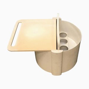 Mobile bar Space Age vintage bianco sporco, anni '70