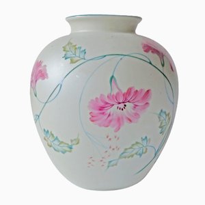 Hand Painted Porcelain Vase by M.S. for Rosenthal Germany Kunstabteilung Selb, 1946