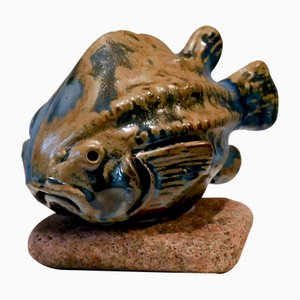 Scultura Lumpfish di Engqvist per Råå Ceramic Studio, anni '60