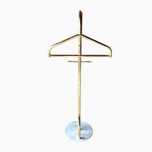 Mid-Century Brass and Marble Valet, 1970s