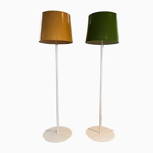 Lámparas de pie suecas de Uno & Östen Kristiansson para Luxus, años 70. Juego de 2