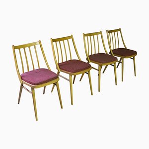 Vintage Czechoslovak Dining Chairs from Ton, 1960s, Set of 4