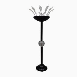 Lampadaire Glss Mid-Century Noir, 1940s