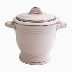 Vintage Art Deco Pale Pink Porcelain Sugar Bowl from Epiag